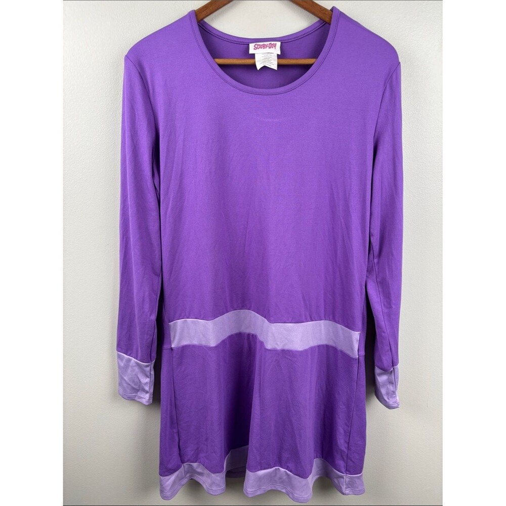 Scooby Doo Daphne dress Large Purple Scoop Neck Top with Lilac Accent cosplay
